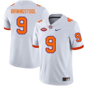 Jake Briningstool CLEM College Football Men Embroidery #9 Jersey - White 576609-861