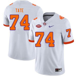 Marcus Tate CLEM Mens University College Football #74 Jersey - White 632189-209