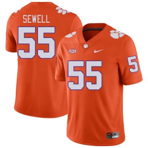 Harris Sewell Clemson College Football Stitched #55 Men's Jersey - Orange 745091-291