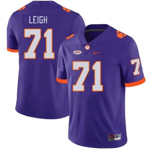 Tristan Leigh CLEM Player #71 College Football Men's Jersey - Purple 599253-493