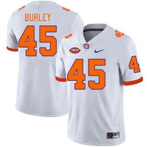 Vic Burley Clemson Tigers College Football #45 Stitched Men Jersey - White 894999-357