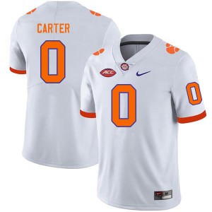 Barrett Carter Clemson #0 College Football High School Men Jersey - White 878069-246