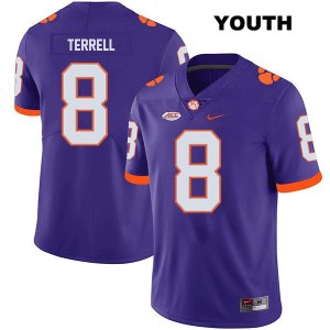 Avieon Terrell Tiger Town Stitched College Football Youth #8 Jersey - Purple 653412-775