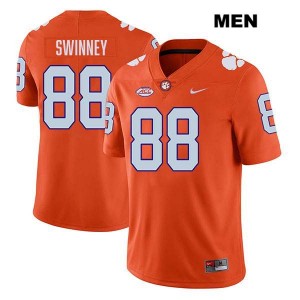 Clay Swinney Tiger Town #88 Men's College Football Stitched Jersey - Orange 312570-251