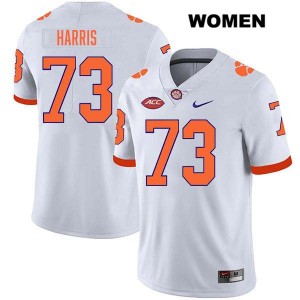 Harris Sewell CU Women's Stitched College Football #73 Jersey - White 160390-631