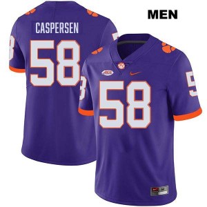 Holden Caspersen CU College Football Men's Stitched #58 Jersey - Purple 151393-972