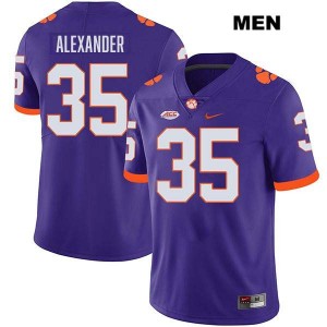 Jeremiah Alexander CU #35 Stitched College Football Mens Jersey - Purple 677730-907