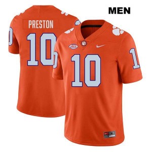 Juju Preston CU #10 College Football Stitched Men Jersey - Orange 891392-739