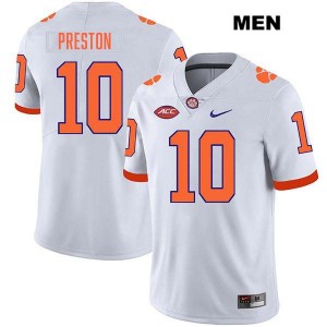 Juju Preston CLEM Stitched Men's #10 College Football Jersey - White 298914-281