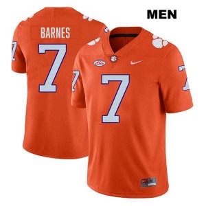 Khalil Barnes Clemson Stitched #7 College Football Mens Jersey - Orange 275972-835