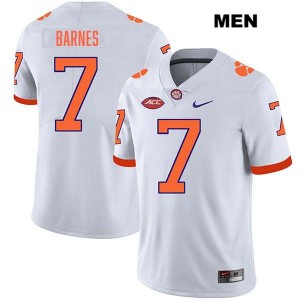 Khalil Barnes CLEM Stitched #7 Men College Football Jersey - White 341680-268