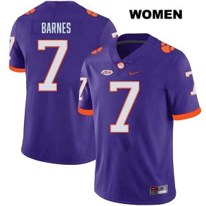 Khalil Barnes Tigers Women Stitched College Football #7 Jersey - Purple 795327-603
