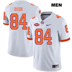 Markus Dixon Clemson Tigers Stitched College Football #84 Men Jersey - White 769568-260
