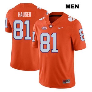 Nolan Hauser CU #81 Men's College Football Stitched Jersey - Orange 626982-549
