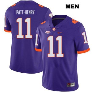 Olsen Patt-Henry CLEM Stitched College Football Men #11 Jersey - Purple 380953-622