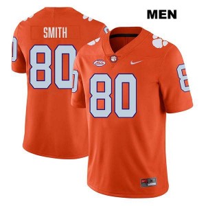 Tristan Smith Clemson Tigers Stitched College Football Mens #80 Jersey - Orange 461492-199