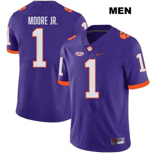 T.J. Moore CU Mens #1 Stitched College Football Jersey - Purple 760439-327