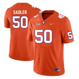 Collin Sadler Clemson Mens University College Football #50 Jersey - Orange 339870-330