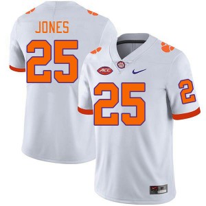 Ricardo Jones CLEM College Football Mens 2024-25 #25 Jersey - White 969381-178