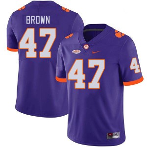 Sammy Brown Tiger Town College Football Mens NCAA #47 Jersey - Purple 576414-618