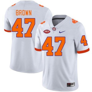 Sammy Brown Clemson University College Football Men's #47 Limited Jersey - White 992620-382