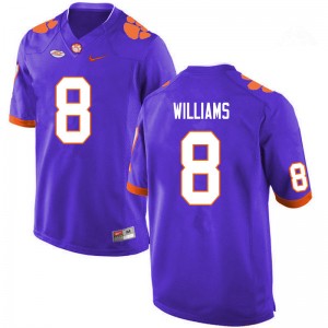 Tre Williams Clemson Tigers Alumni College Football Mens #8 Jersey - Purple 630196-547