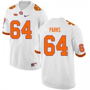 Walker Parks Clemson Tigers Replica College Football #64 Men's Jersey - White 692920-215