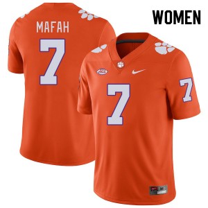 Phil Mafah Clemson Womens #7 College Football Official Jersey - Orange 759809-792