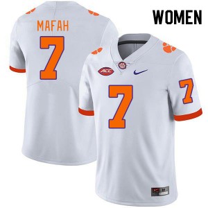 Phil Mafah Clemson University College Football Women #7 High School Jersey - White 658407-652