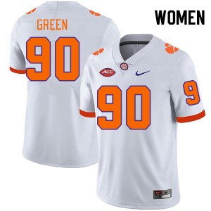 Stephiylan Green Clemson Women #90 College Football NCAA Jersey - White 562434-474
