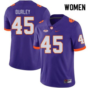 Vic Burley CU #45 College Football Women's Player Jersey - Purple 658044-462