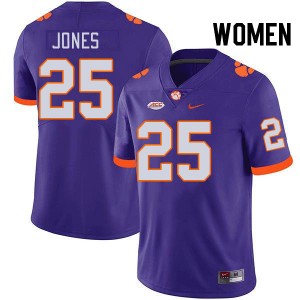 Ricardo Jones CU High School #25 Women's College Football Jersey - Purple 609179-915