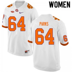Walker Parks CU College Football #64 Replica Women Jersey - White 322139-155