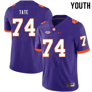 Marcus Tate Clemson University #74 Youth College Football Limited Jersey - Purple 946888-383