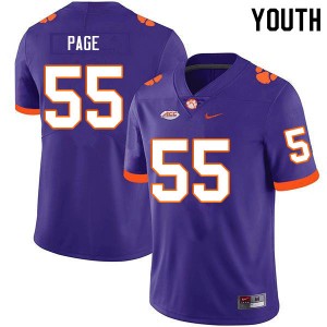 Payton Page CU Alumni #55 Youth College Football Jersey - Purple 676068-811