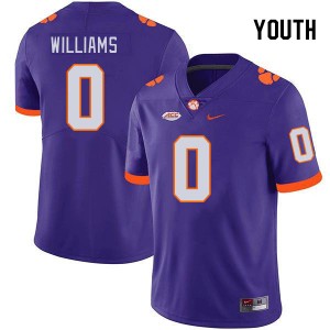 Antonio Williams Clemson University Youth University #0 College Football Jersey - Purple 373390-601