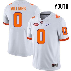 Antonio Williams Tiger Town 2024-25 College Football Youth #0 Jersey - White 811947-686
