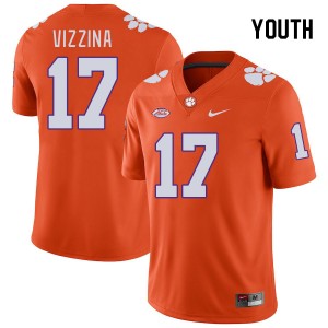 Christopher Vizzina CLEM Youth College Football Alumni #17 Jersey - Orange 725611-811