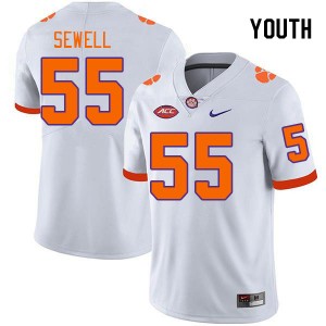 Harris Sewell CU Youth College Football #55 Game Jersey - White 216768-581
