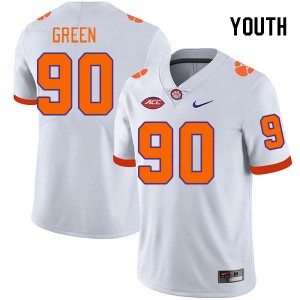 Stephiylan Green Clemson Tigers Game #90 Youth College Football Jersey - White 605106-479