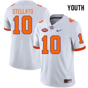 Troy Stellato Tiger Town Youth Alumni College Football #10 Jersey - White 758358-344
