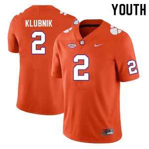 Cade Klubnik CU #2 High School Youth College Football Jersey - Orange 657309-167