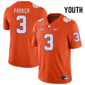 T.J. Parker Clemson University High School #3 Youth College Football Jersey - Orange 353952-416