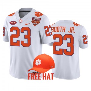 Andrew Booth Jr. Clemson College Football 2021 Cheez-It Bowl Free Hat #23 Mens Jersey - White 559069-408