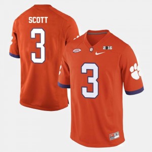 Artavis Scott CU College Football #3 Men Jersey - Orange 973274-921