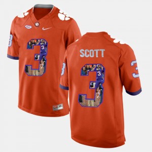 Artavis Scott Clemson University Player Pictorial #3 Men Jersey - Orange 319754-685