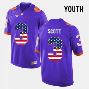 Artavis Scott CU Youth US Flag Fashion #3 Jersey - Purple 681341-412