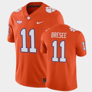 Bryan Bresee Clemson University #11 Mens Game Jersey - Orange 199183-372