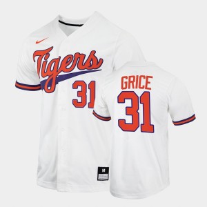 Caden Grice CU College Baseball 2022 Men's #31 Jersey - White 866287-770