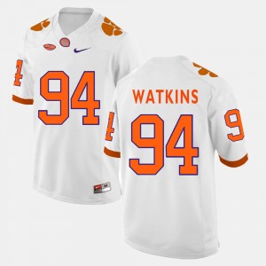 Carlos Watkins CU #94 College Football Men's Jersey - White 951366-461